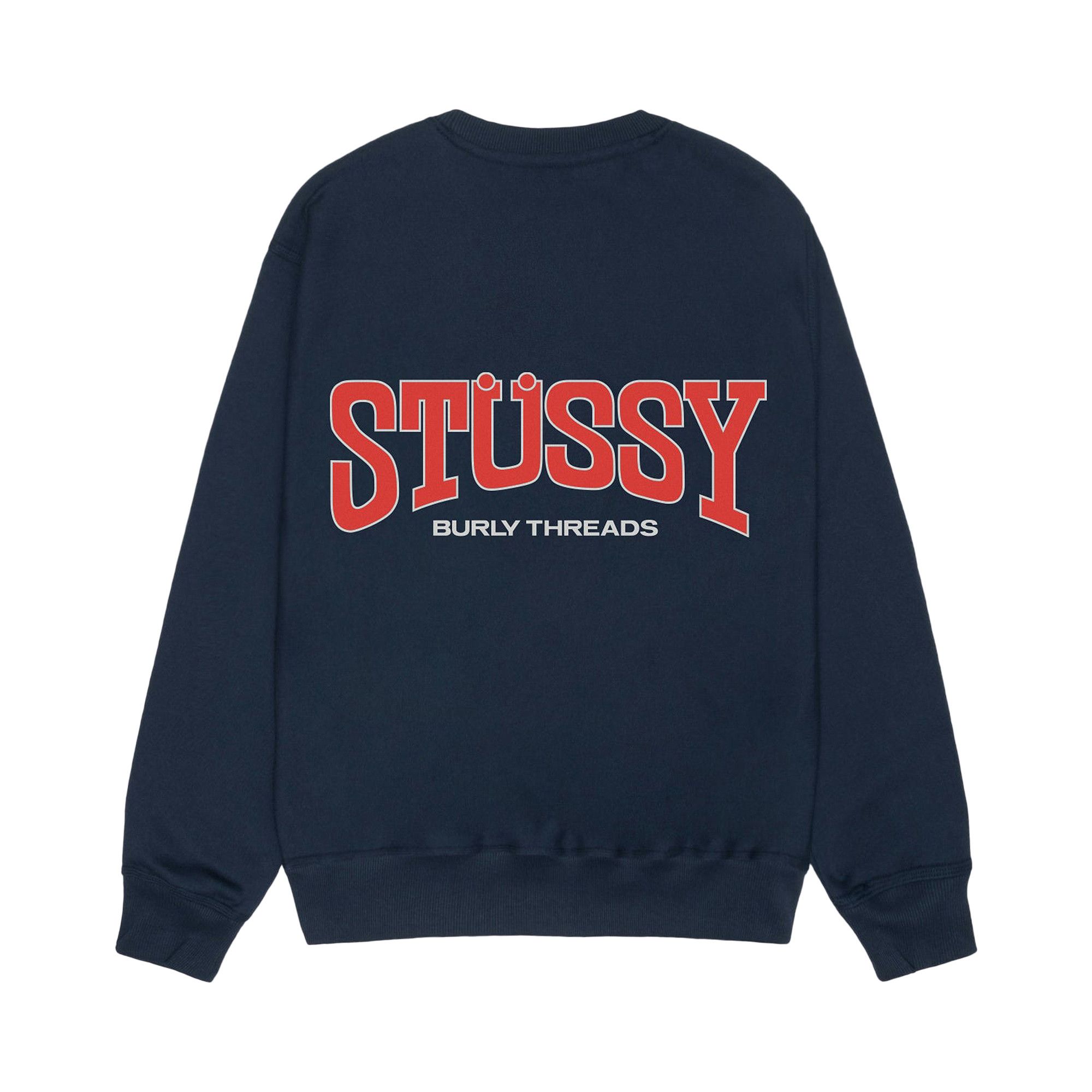 Stussy navy sweatshirt on sale