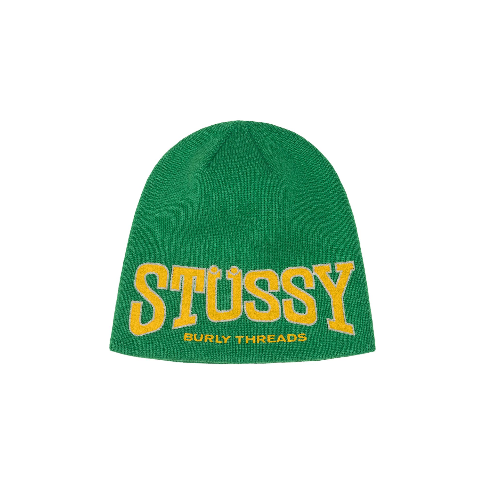 Buy Stussy Burly Threads Skullcap 'Green' - 1321206 GREE | GOAT