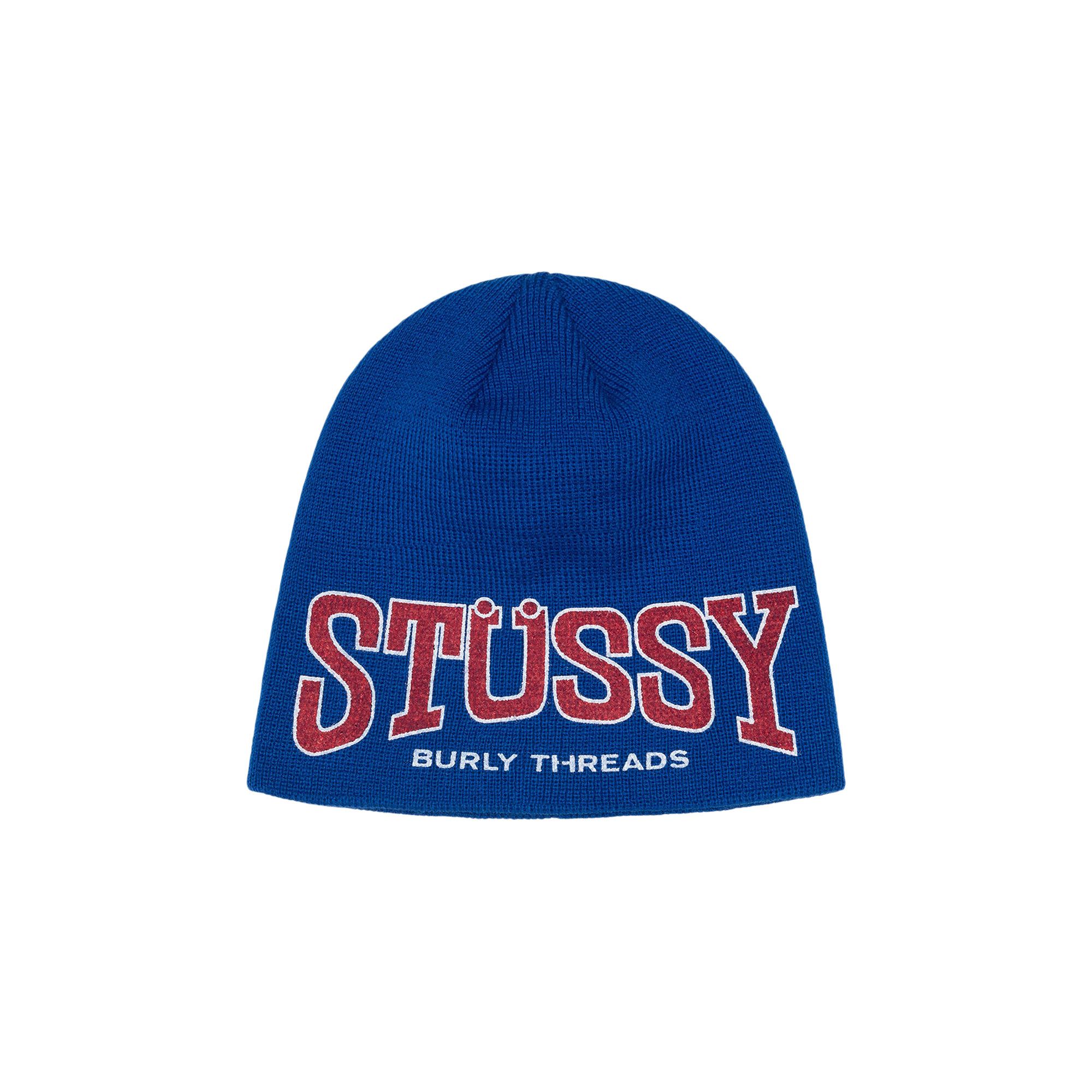 Buy Stussy Burly Threads Skullcap 'Blue' - 1321206 BLUE | GOAT