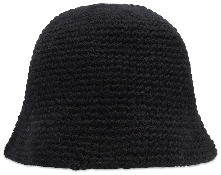 Stussy Swirly S Knit Bucket Hat Black