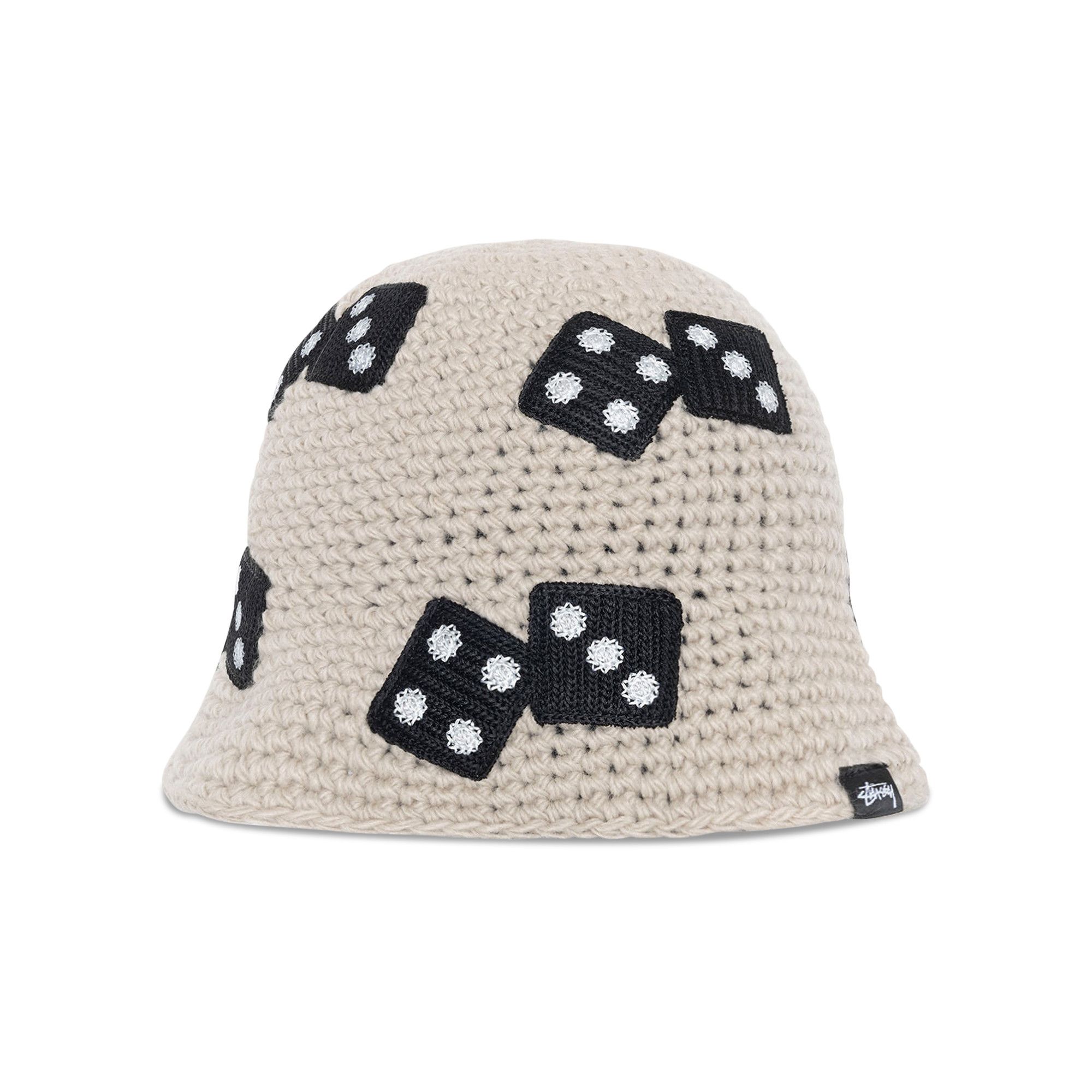 Stussy Dice Knit Bucket Hat 'Light Grey'
