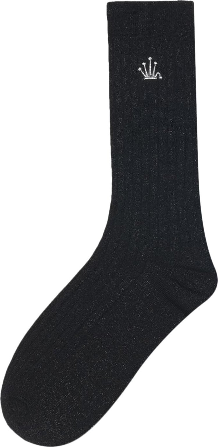 Stussy Metallic Crown Dress Sock Black