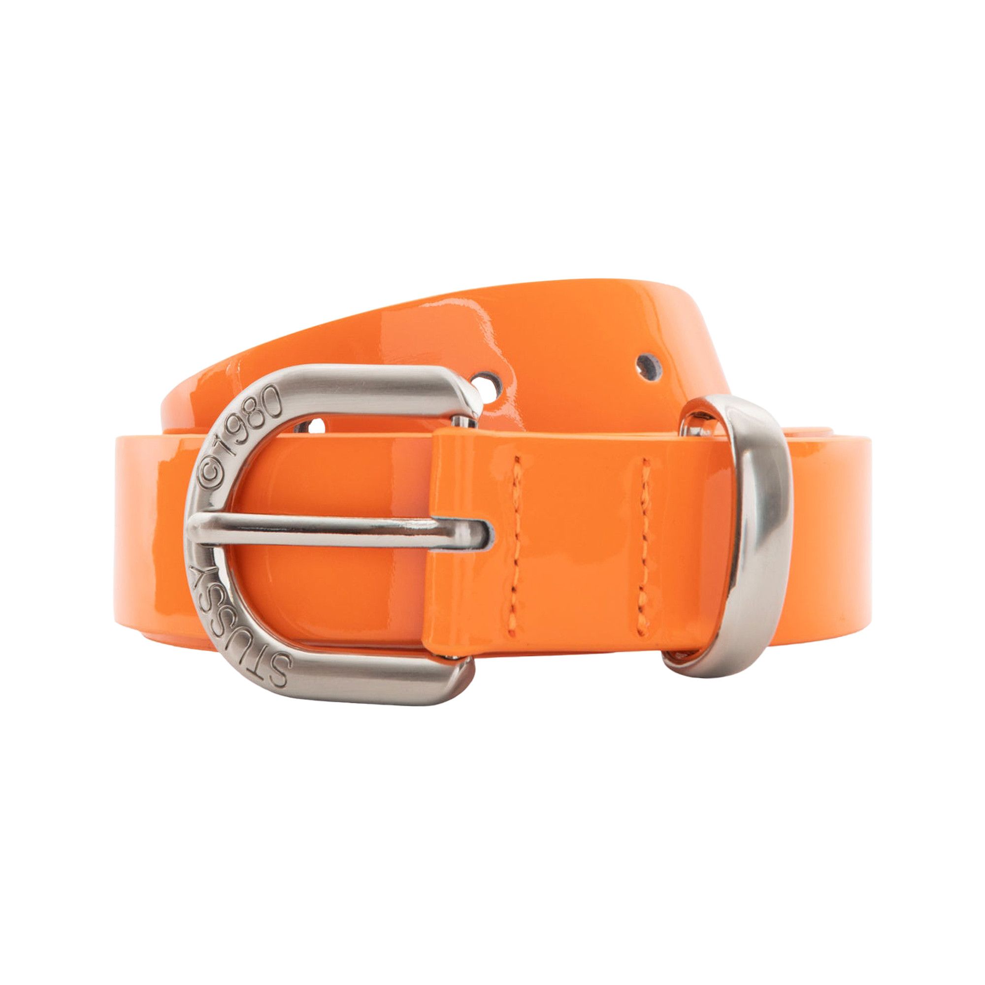 小物 STUSSY PATENT LEATHER BELT S/M Stussy Patent Leather Belt Black Men's - SS24 - US