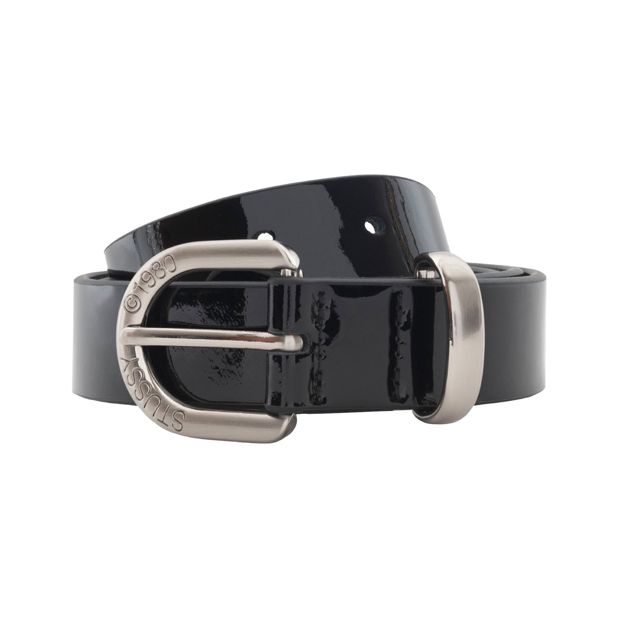 人気カラーの Buy Stussy Patent Leather Belt 'Black' - 135192 BLAC | GOAT 小物