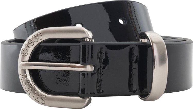 Stussy Patent Leather Belt Black