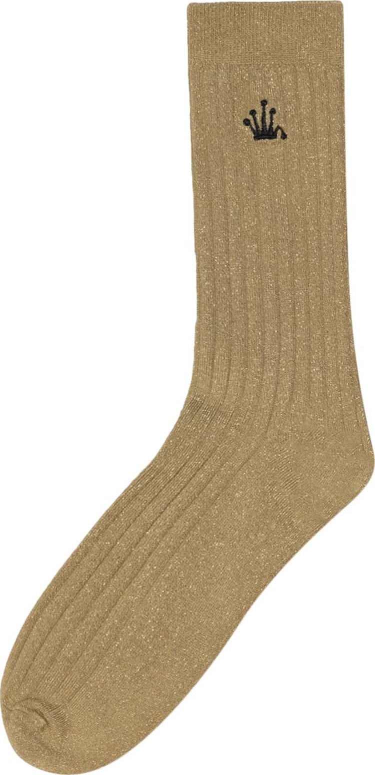 Stussy Metallic Crown Dress Sock Gold