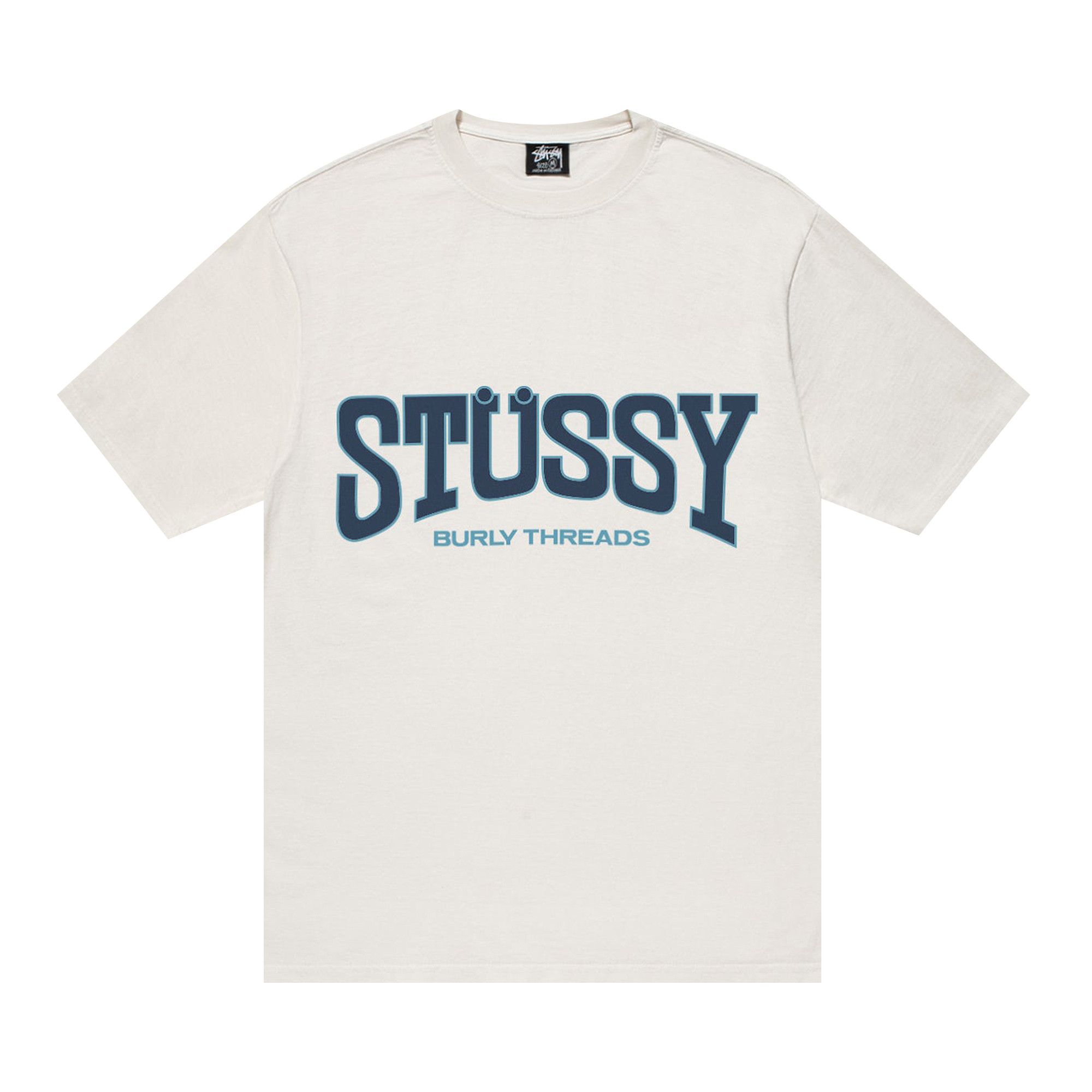 Buy Stussy Burly Threads Pigment Dyed Tee 'Natural' - 1905027 NATU | GOAT