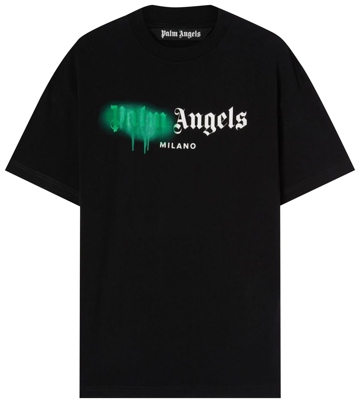Palm Angels T-shirt oversize con stampa palme PMAA002S25JER0046161 main image 1