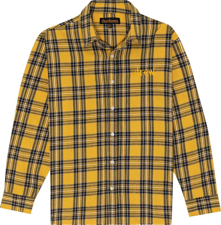 Drew House Scribble Long Sleeve Button Up Core Plaid Core Plaid