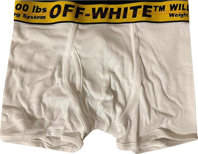 Off White Classic Industrial Waistband Boxers White