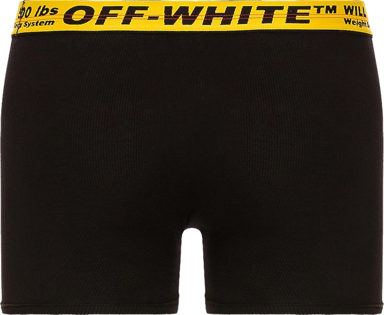 Off White Classic Industrial Waistband Boxers Black