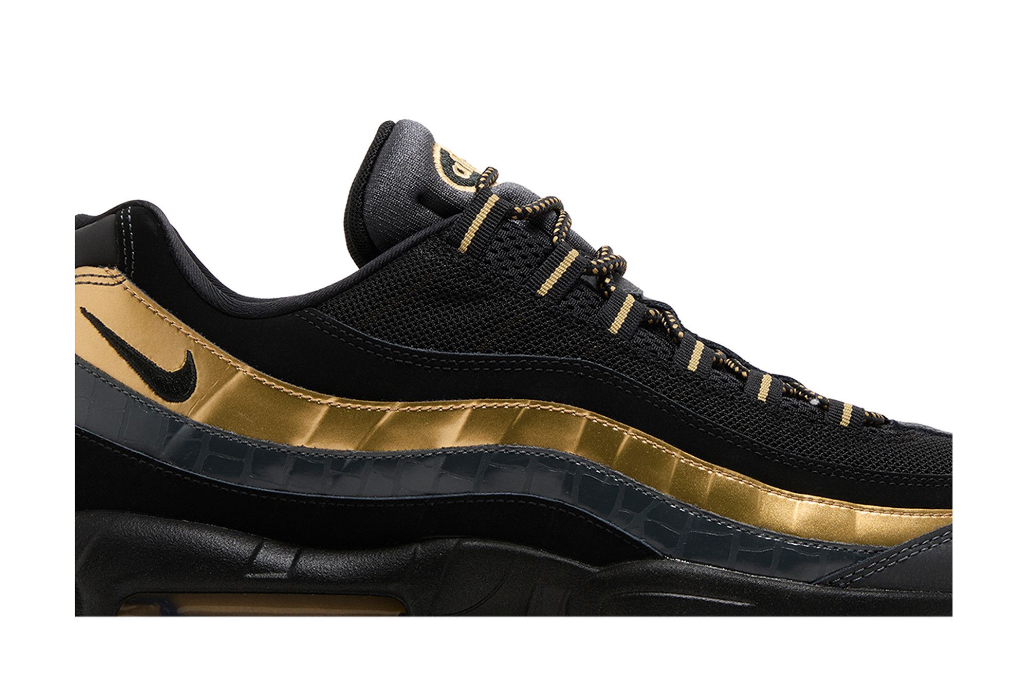 Black & gold air max 95 shop
