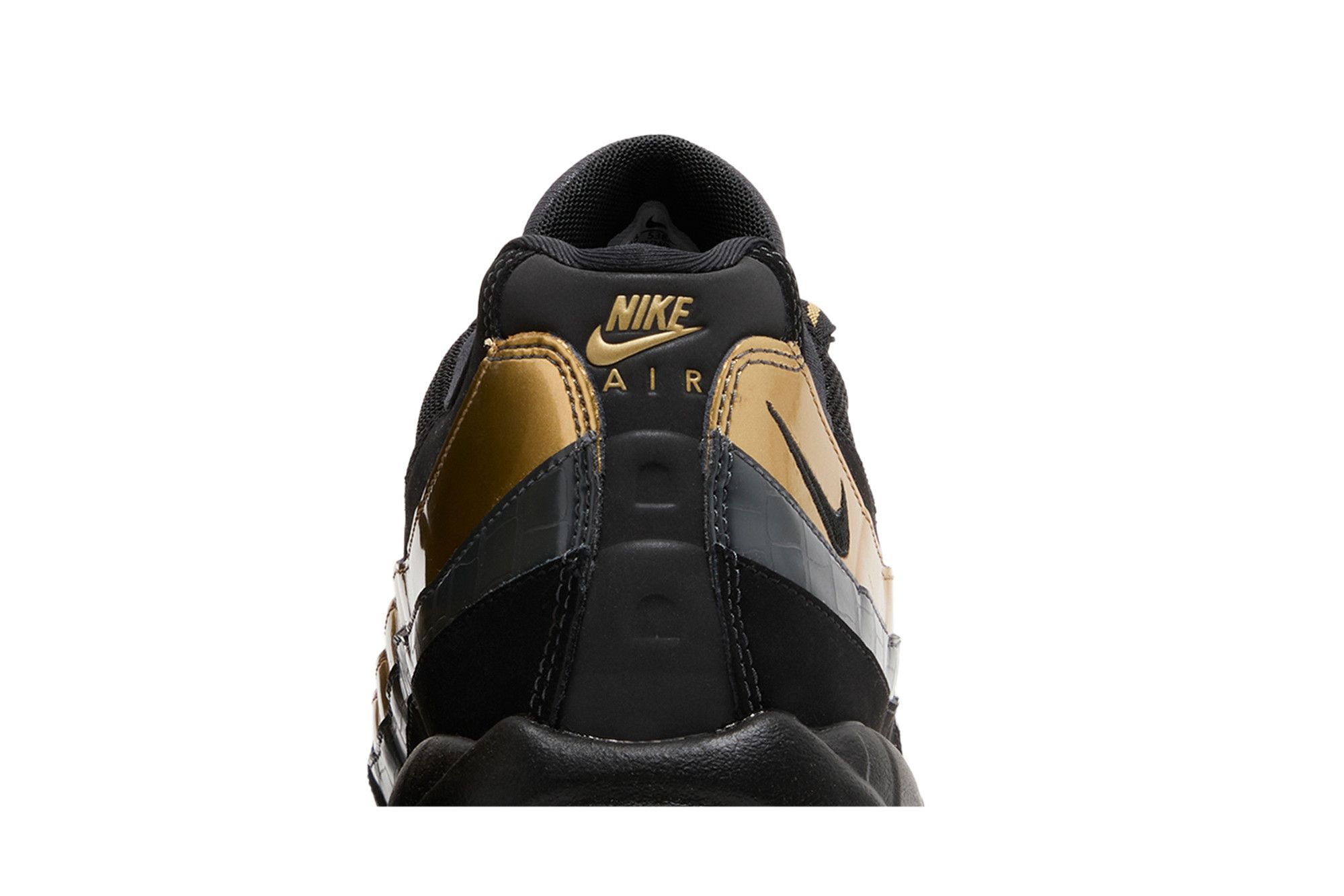 Black and metallic gold air max 95 store