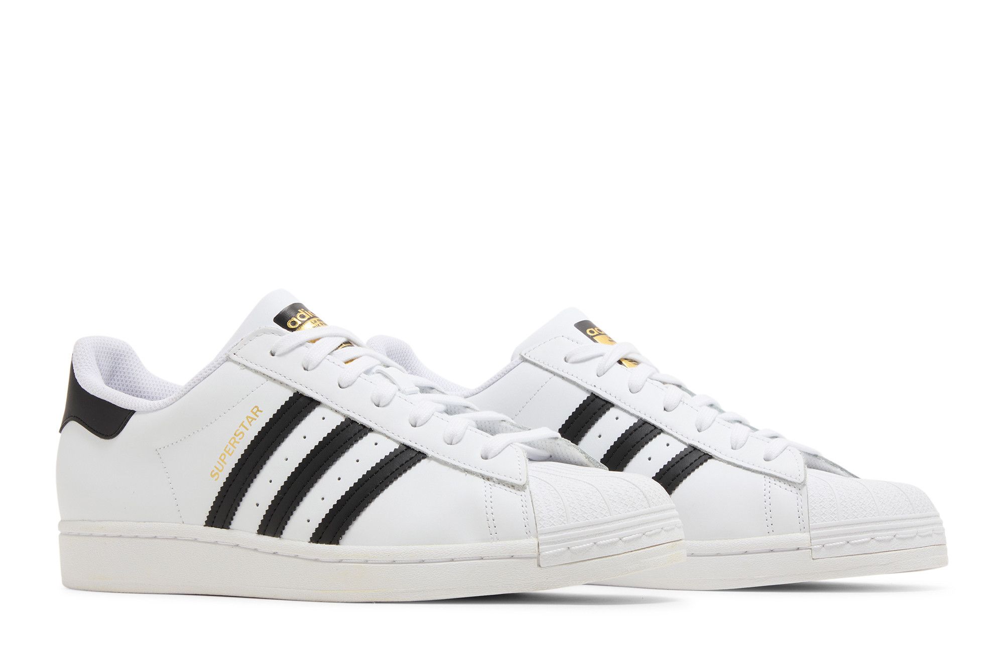 Adidas superstar white white black store