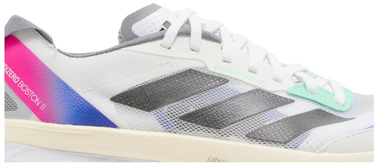 Adidas Adizero Boston 11 White Lucid Blue Fuchsia