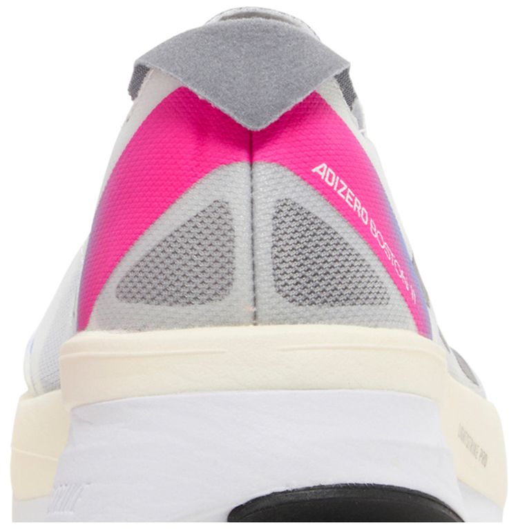 Adidas Adizero Boston 11 White Lucid Blue Fuchsia