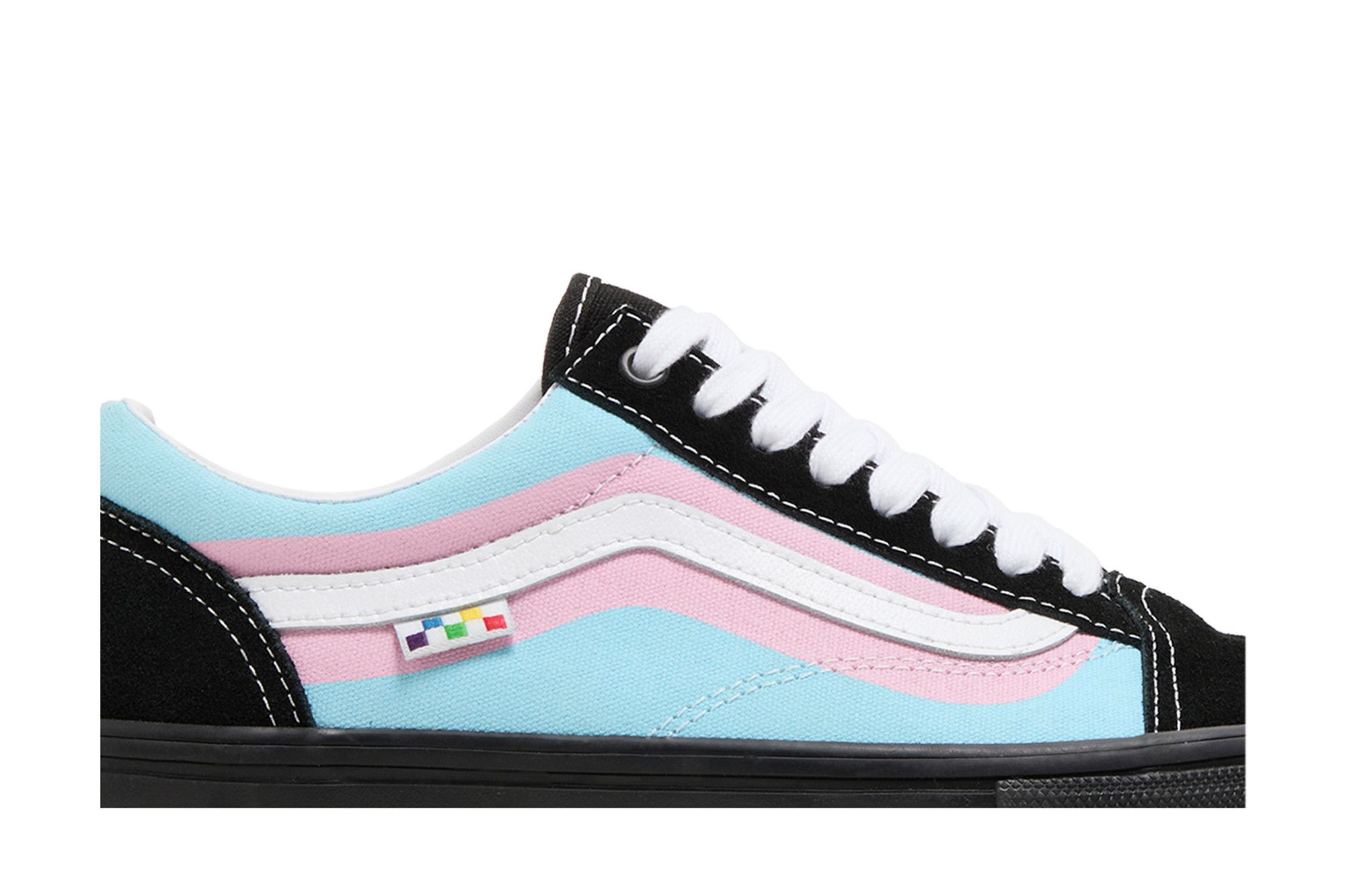 Vans old skool rainbow skate shoe womens deals