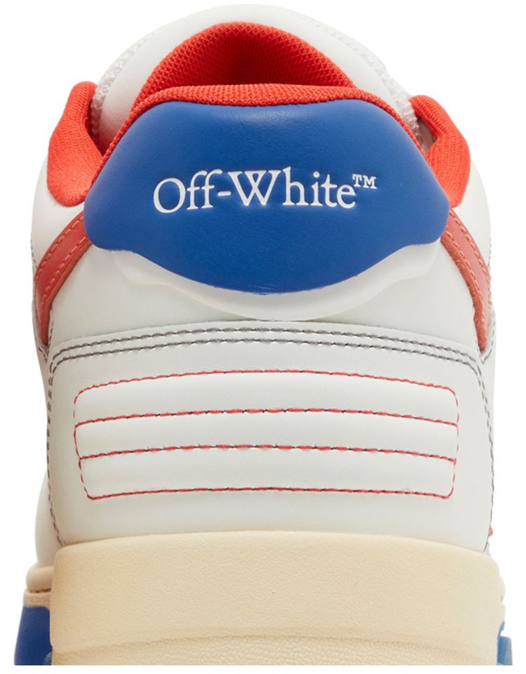 Off White Out Of Office Contrast Stitching   White Red