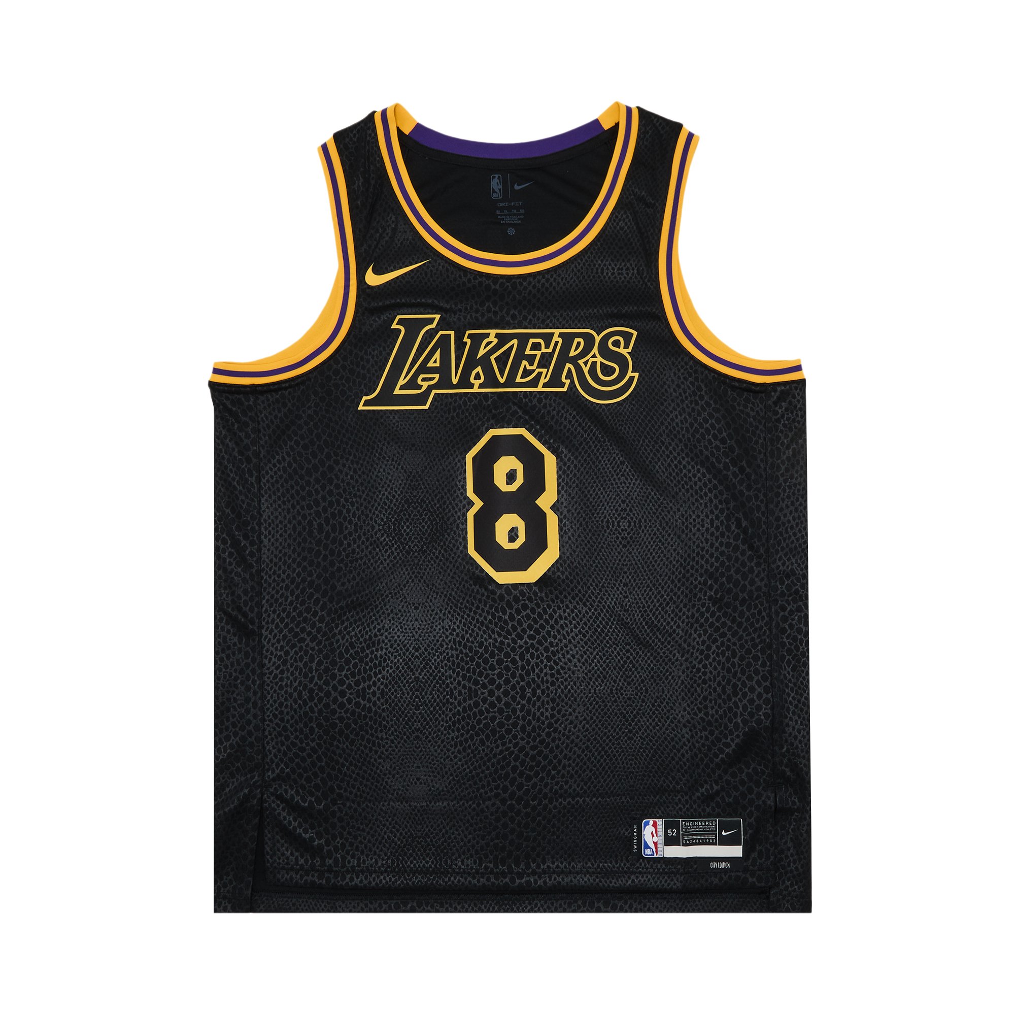 Nike Kobe Mamba Mentality Los Angeles Lakers City Edition Swingman Jersey  'Black'