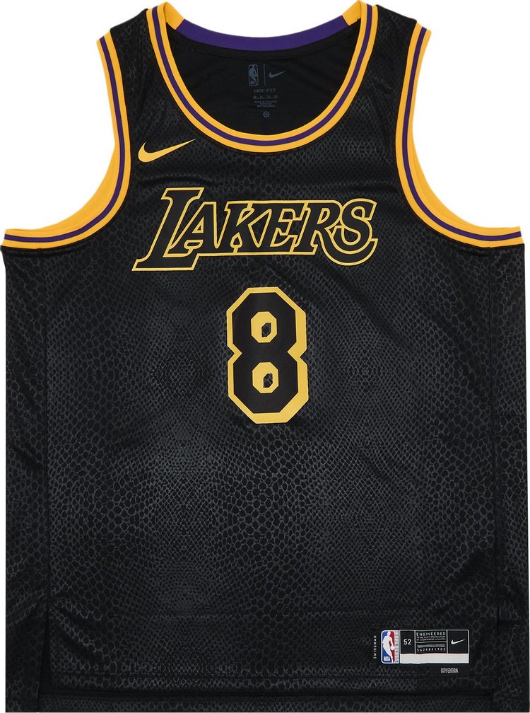 Nike Kobe Mamba Mentality Los Angeles Lakers City Edition Swingman Jersey Black