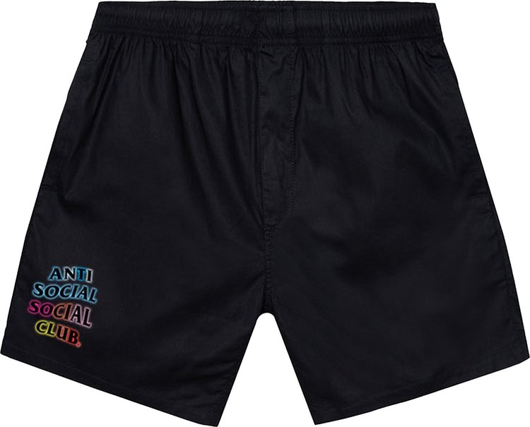 Anti Social Social Club Feel The Light Beach Shorts Black