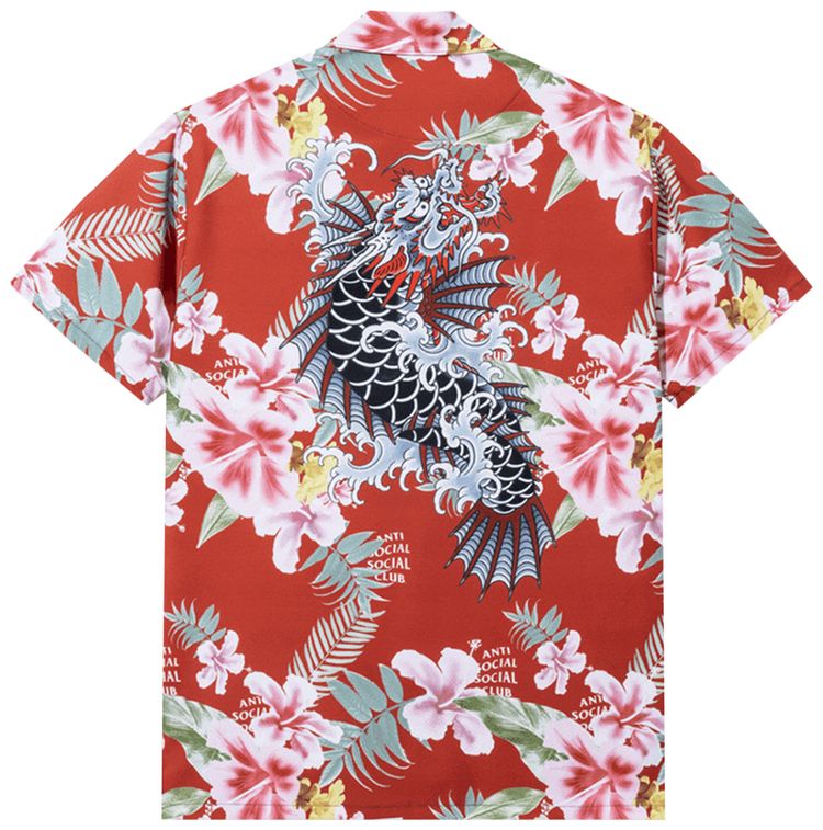 Anti Social Social Club x Like A Dragon Ichiban Button Up Red