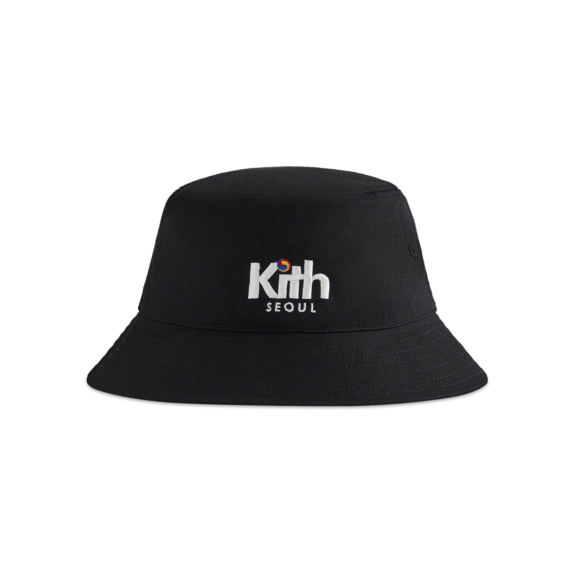 ★24SS 最新作★Kith Seoul Dawson Bucket Hat Buy Kith Seoul Dawson Bucket Hat 'Black' - KHM050662 001 | GOAT