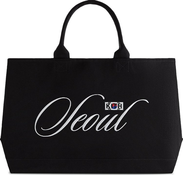 Kith Seoul Canvas Tote Bag Black