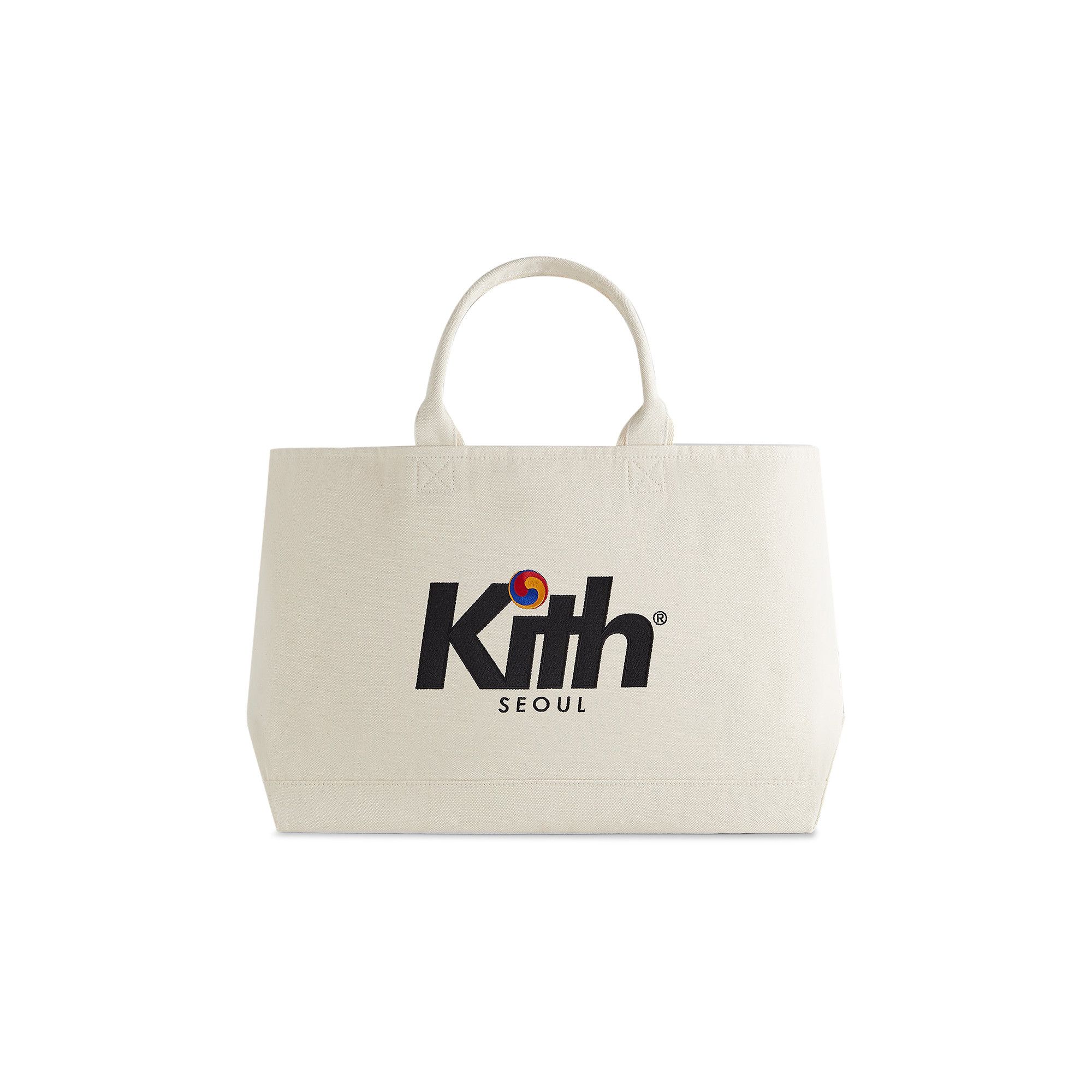 KITH トートバッグ Buy Kith Seoul Spiral Canvas Tote Bag 'Sandrift' - KHM040138