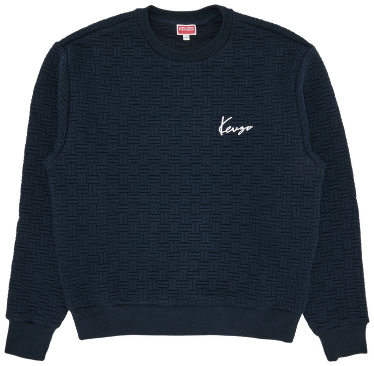 Kenzo Weave Classic Sweatshirt BlueBlack