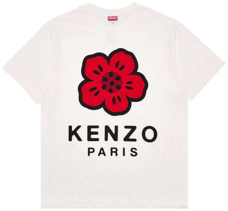 Kenzo Boke Flower Classic T Shirt Off White