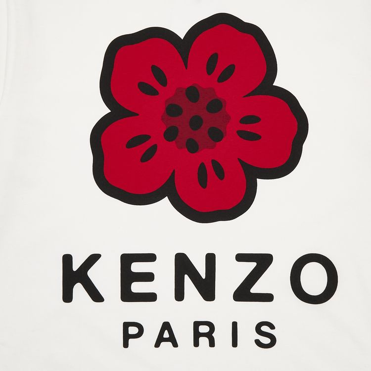 Kenzo Boke Flower Classic T Shirt Off White