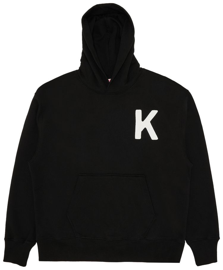 Kenzo Lucky Tiger Oversize Embroidered Hoodie Black