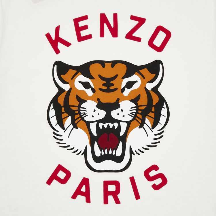 Kenzo Lucky Tiger Oversize T Shirt Off White