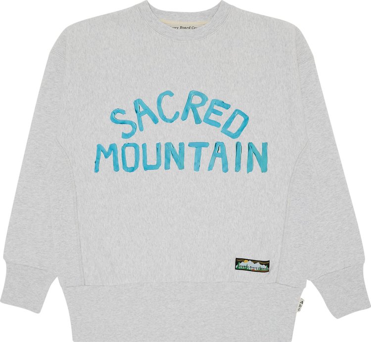 Advisory Board Crystals Sacred Mountain Souvenir Sweatshirt Light Grey