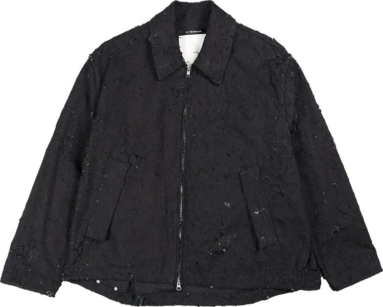 Song for the Mute Pleated Zip Up Jacket Midnight