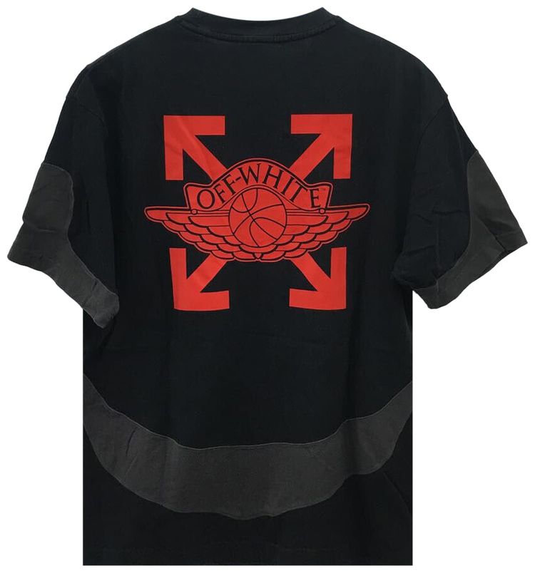 Buy Off-White x Jordan T-Shirt 'Black' CV0654 010 GOAT