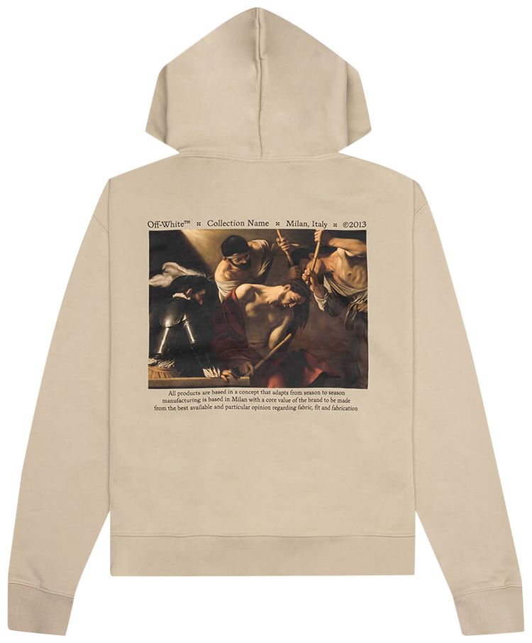 Off White Caravaggio Crowning Over Hood Dark SandBlack
