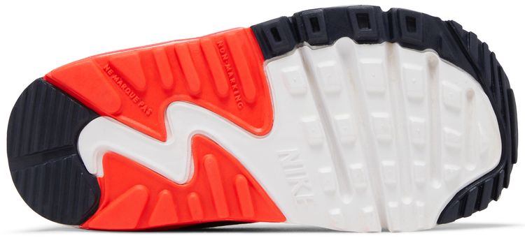 Nike Air Max 90 Leather TD Light Smoke Grey Bright Crimson