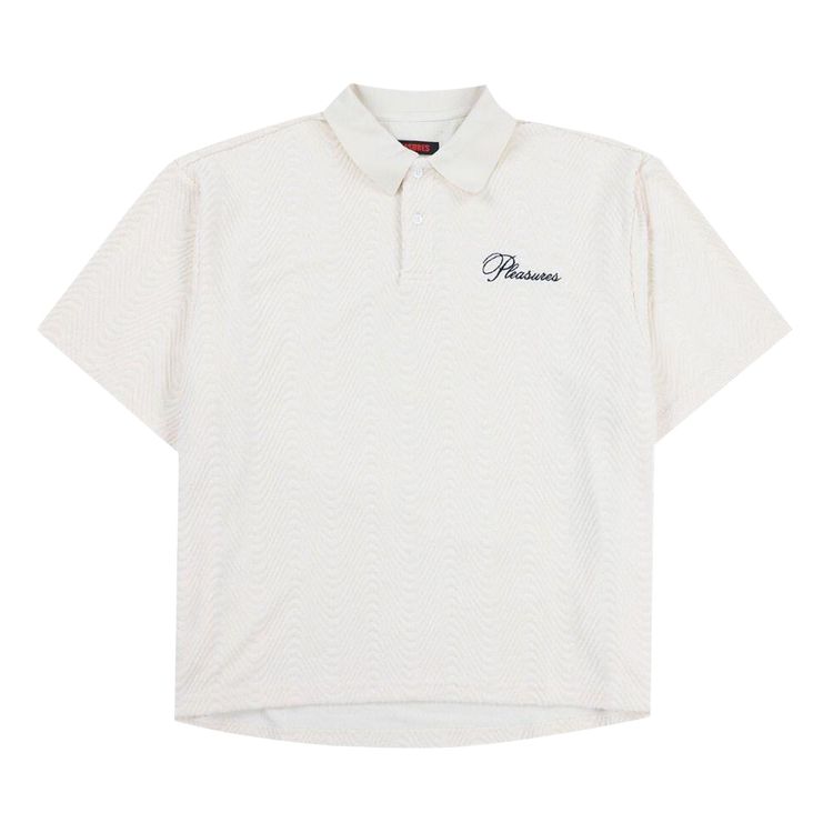 Pleasures Zen Terry Boxy Polo White
