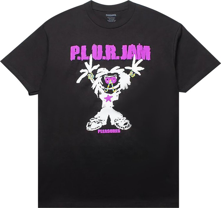 Pleasures PLUR Jam T Shirt Black