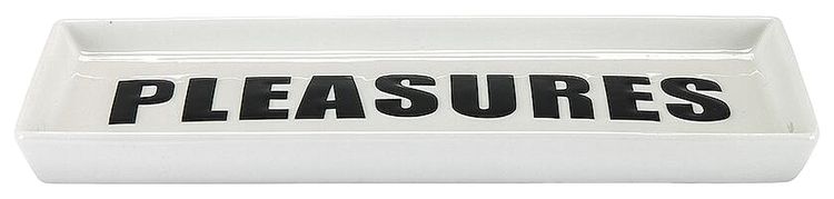 Pleasures Ceramic Tray White