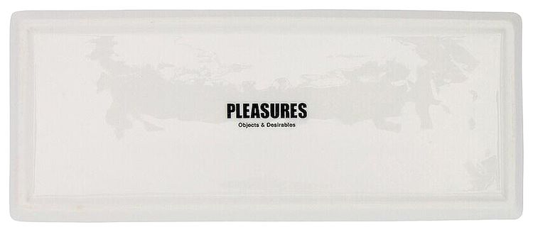 Pleasures Ceramic Tray White