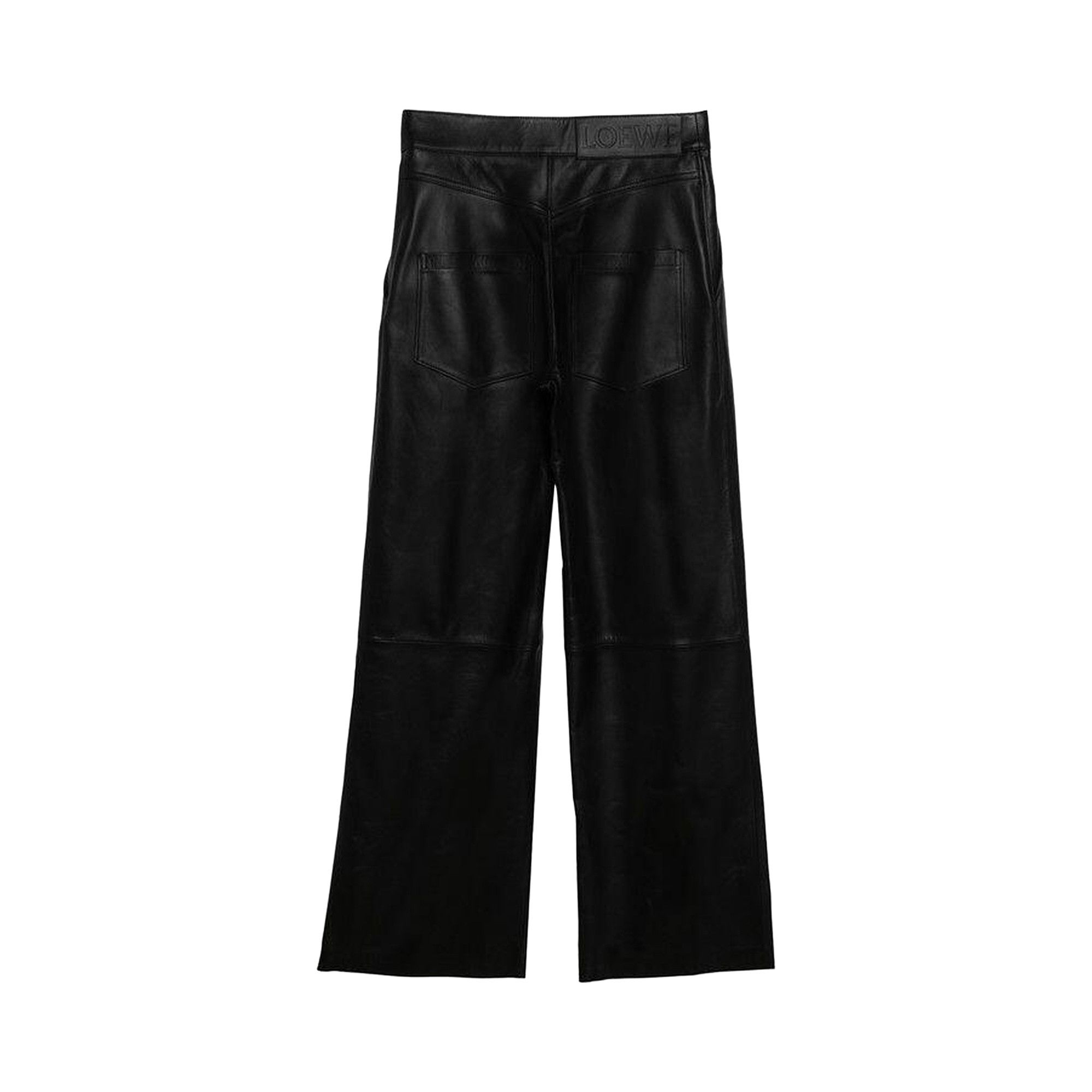 パンツ LOEWE ANAGRAM BAGGY LEATHER TROUSERS Loewe - Anagram Baggy Black Leather Pants