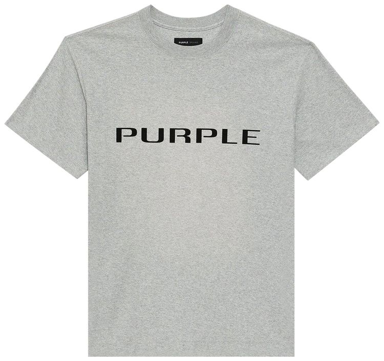 PURPLE BRAND Textured Jersey T Shirt Heather