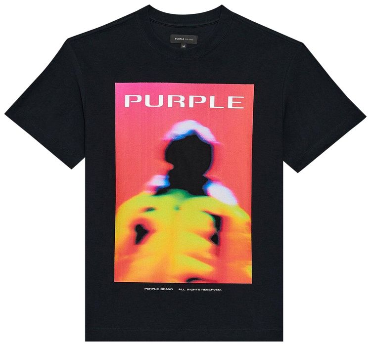 Buy PURPLE BRAND Textured Jersey T-Shirt 'Black' - P104 JFBB324 | GOAT