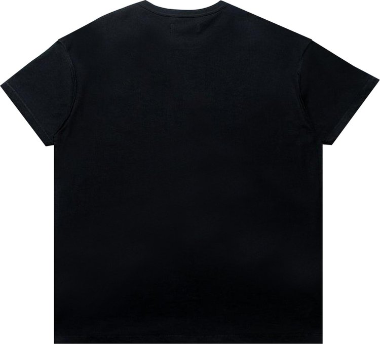 PURPLE BRAND Textured Inside Out T Shirt Black