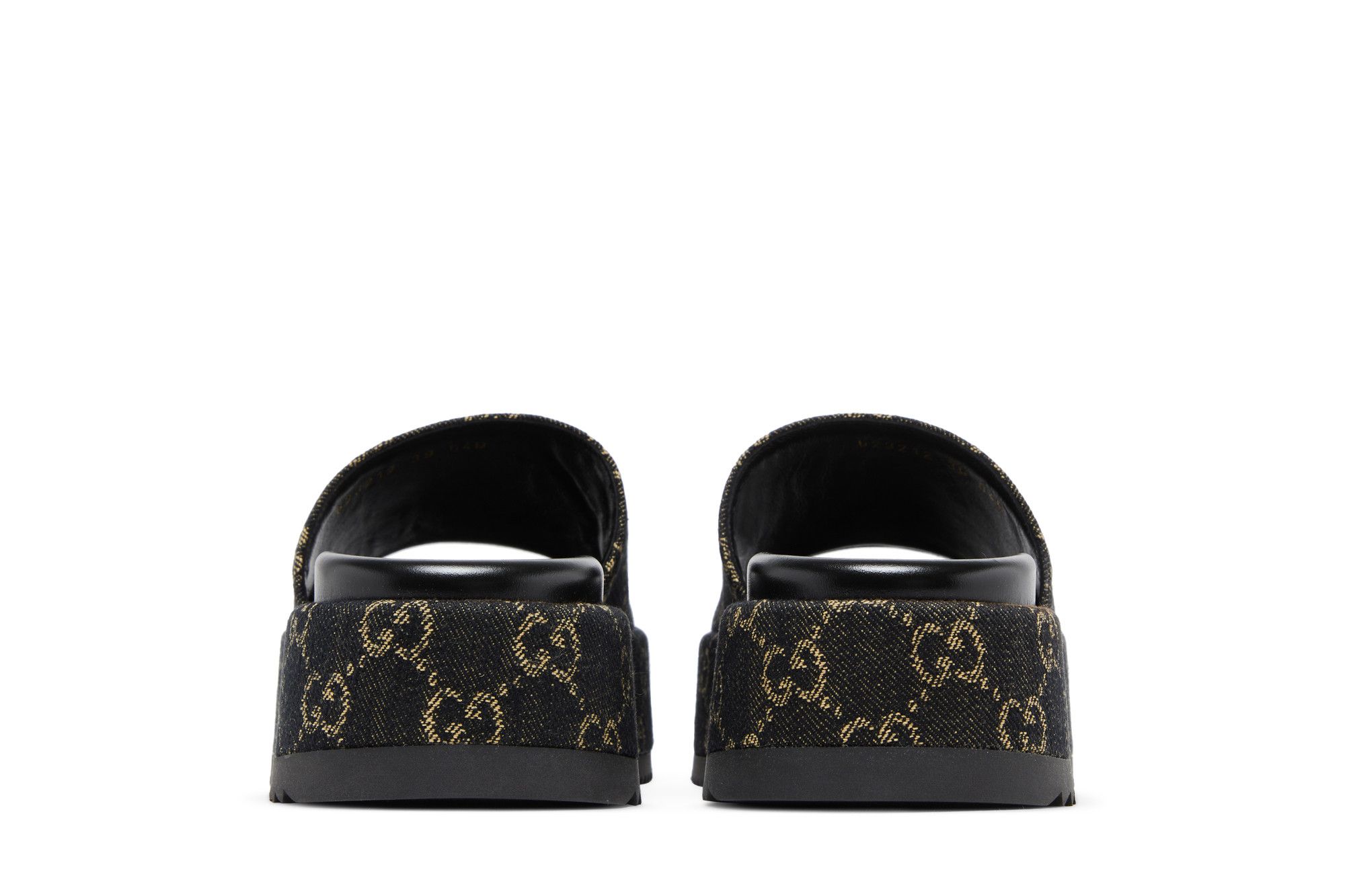 Buy Gucci Wmns GG Lame Platform Slide Sandal 'Black' - 623212