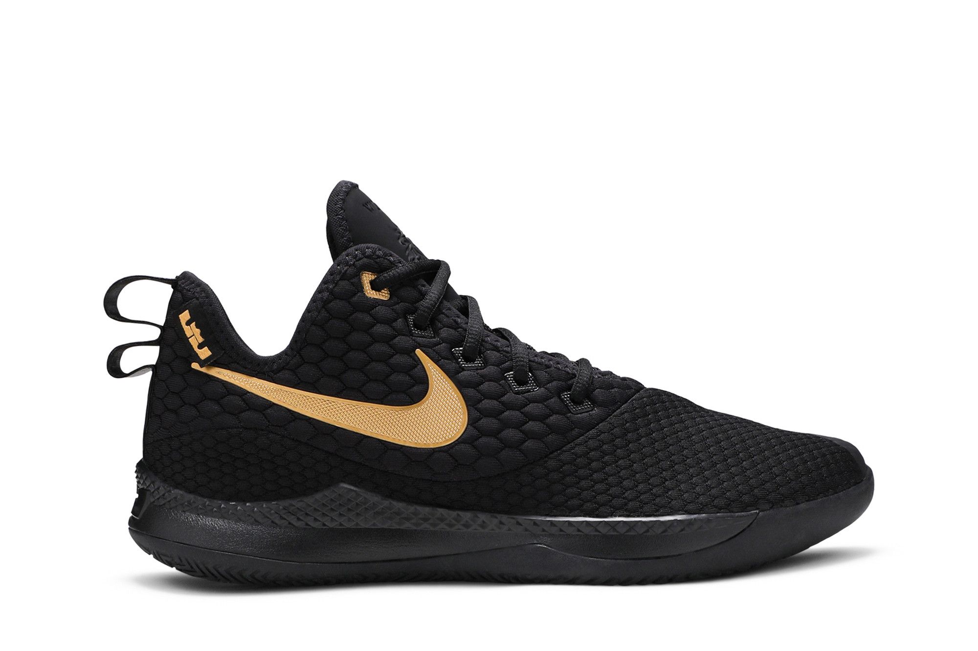 Size 8.0 LeBron Witness 3 Black Gold