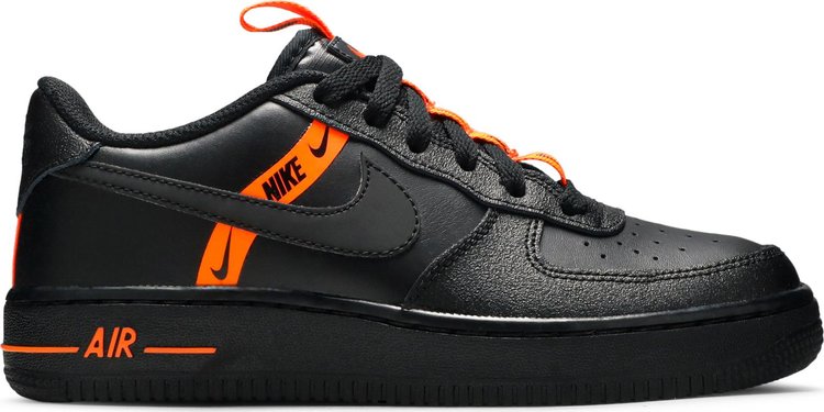 Air Force 1 LV8 KSA GS Worldwide Pack   Black Total Orange